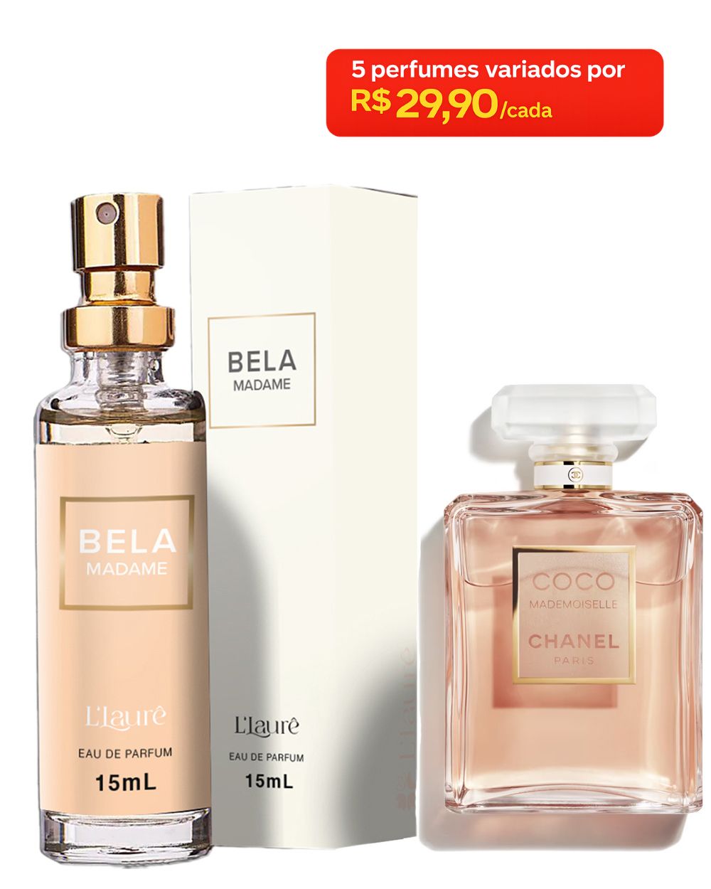 Perfume Feminino Bela Madame 15mL L'Laurê