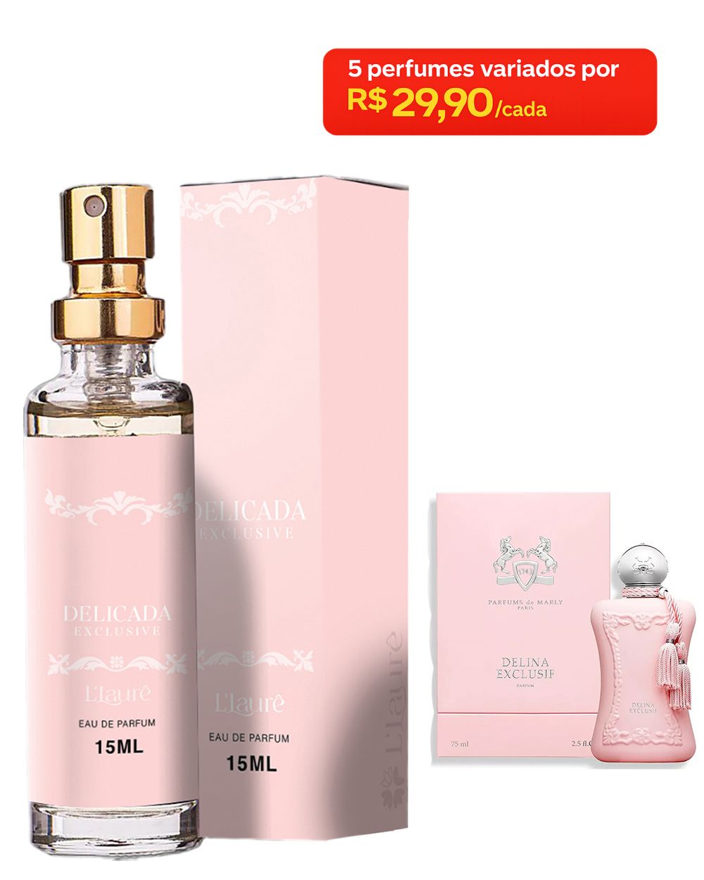 Perfume Feminino Delicada 15mL L'Laurê