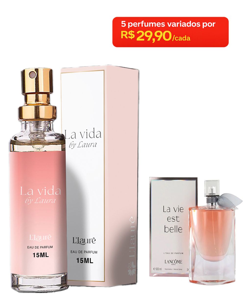 Perfume Feminino La Vida by Laura 15mL L'Laurê