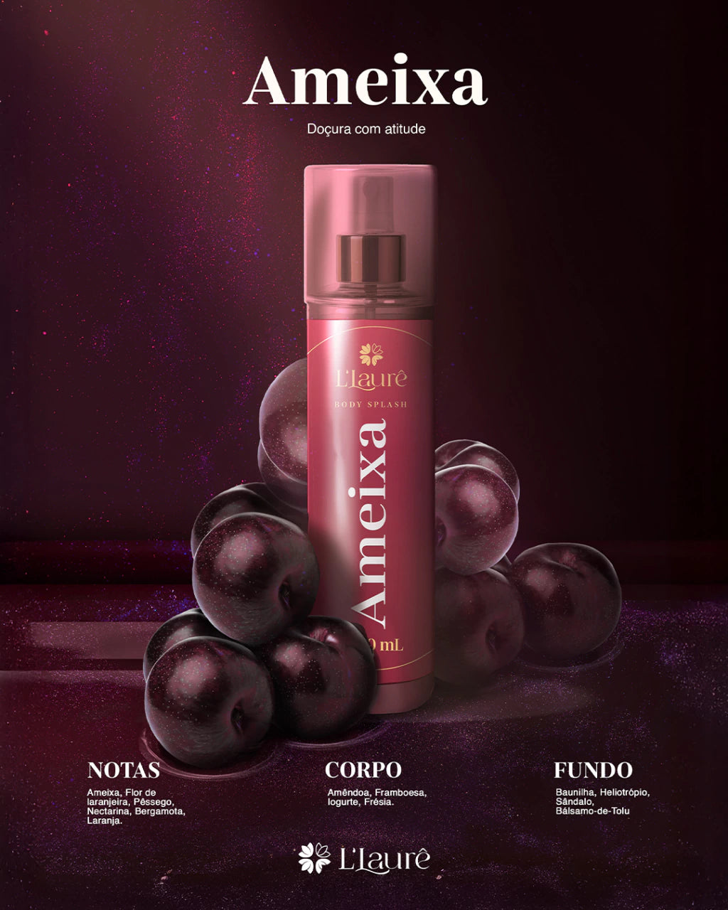 Body Splash Ameixa 200mL