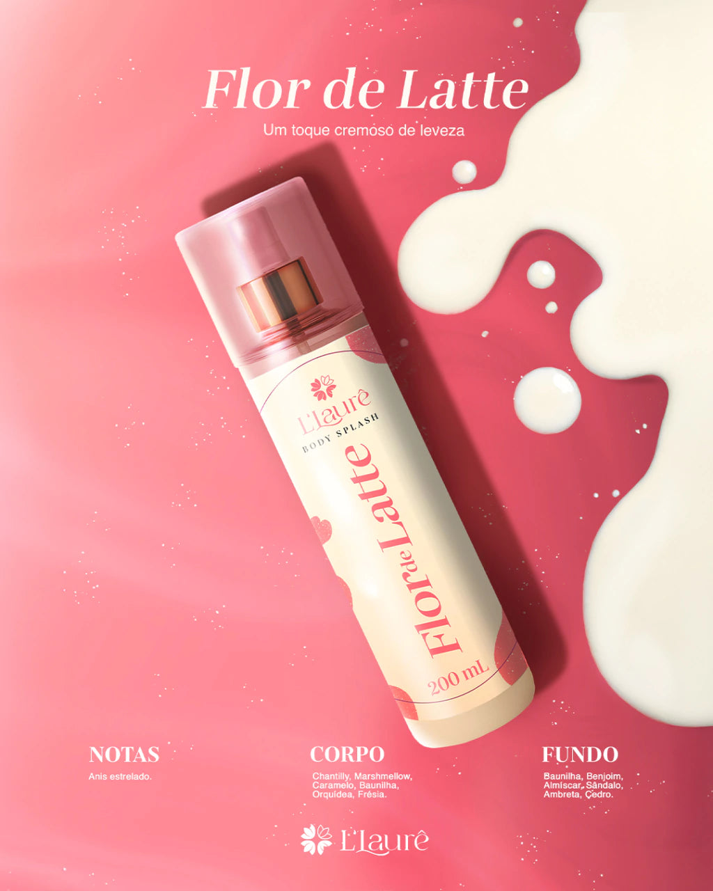 Body Splash Flor de Latte 200mL